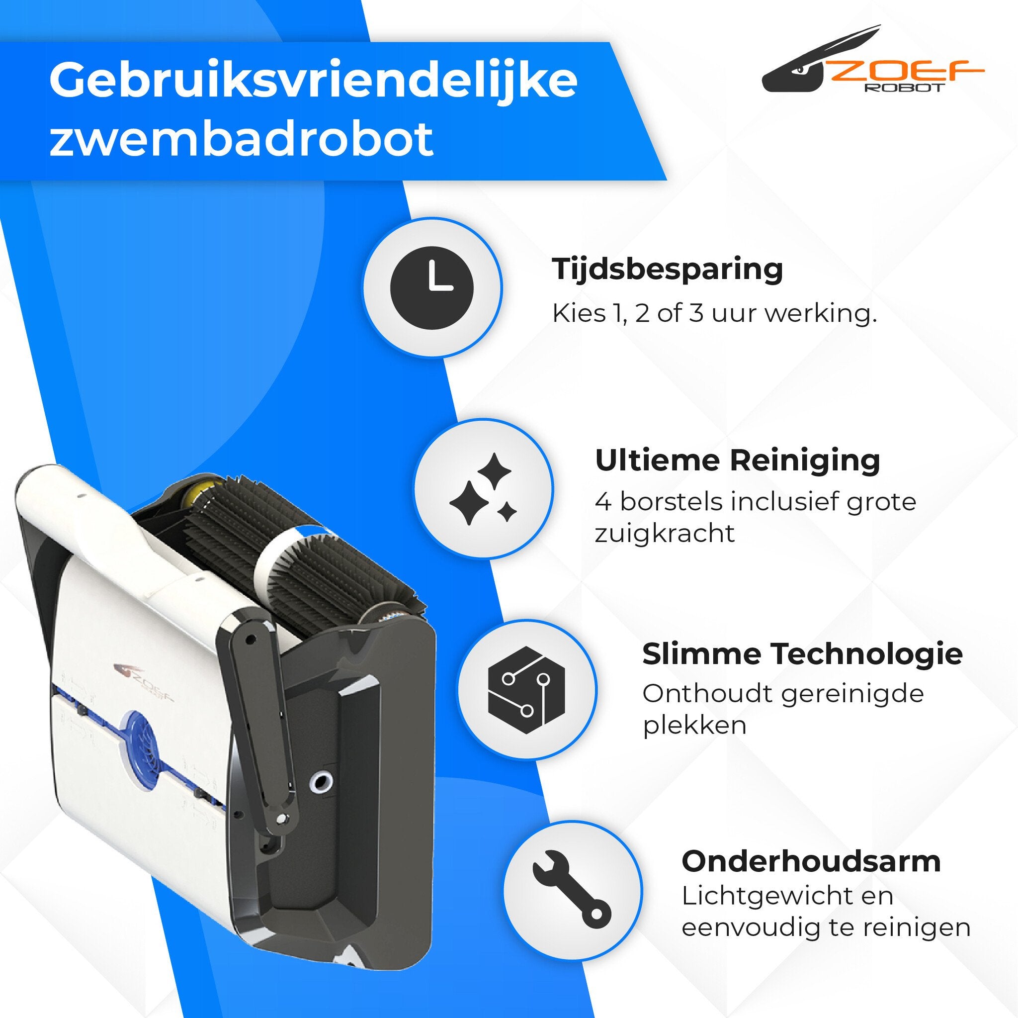 Ada ZB20C - Pool robot - for bottom, walls and waterline