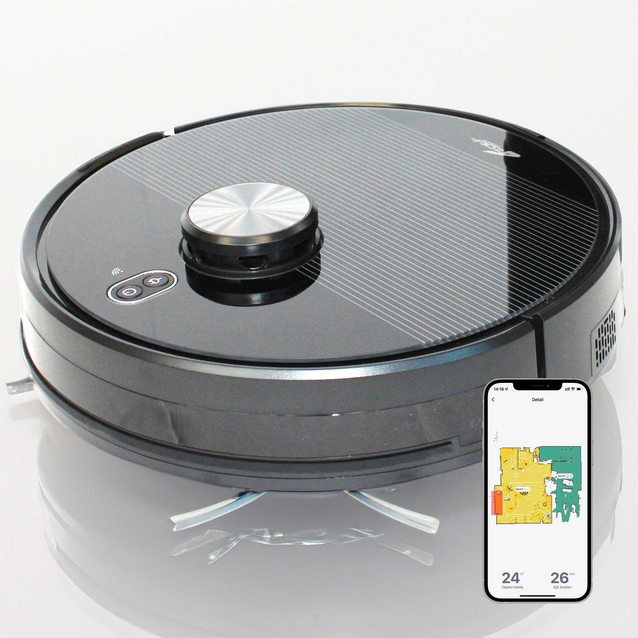 Beste robotstofstuiger met dweilfunctie Willem met leegstation en slimme navigatie app