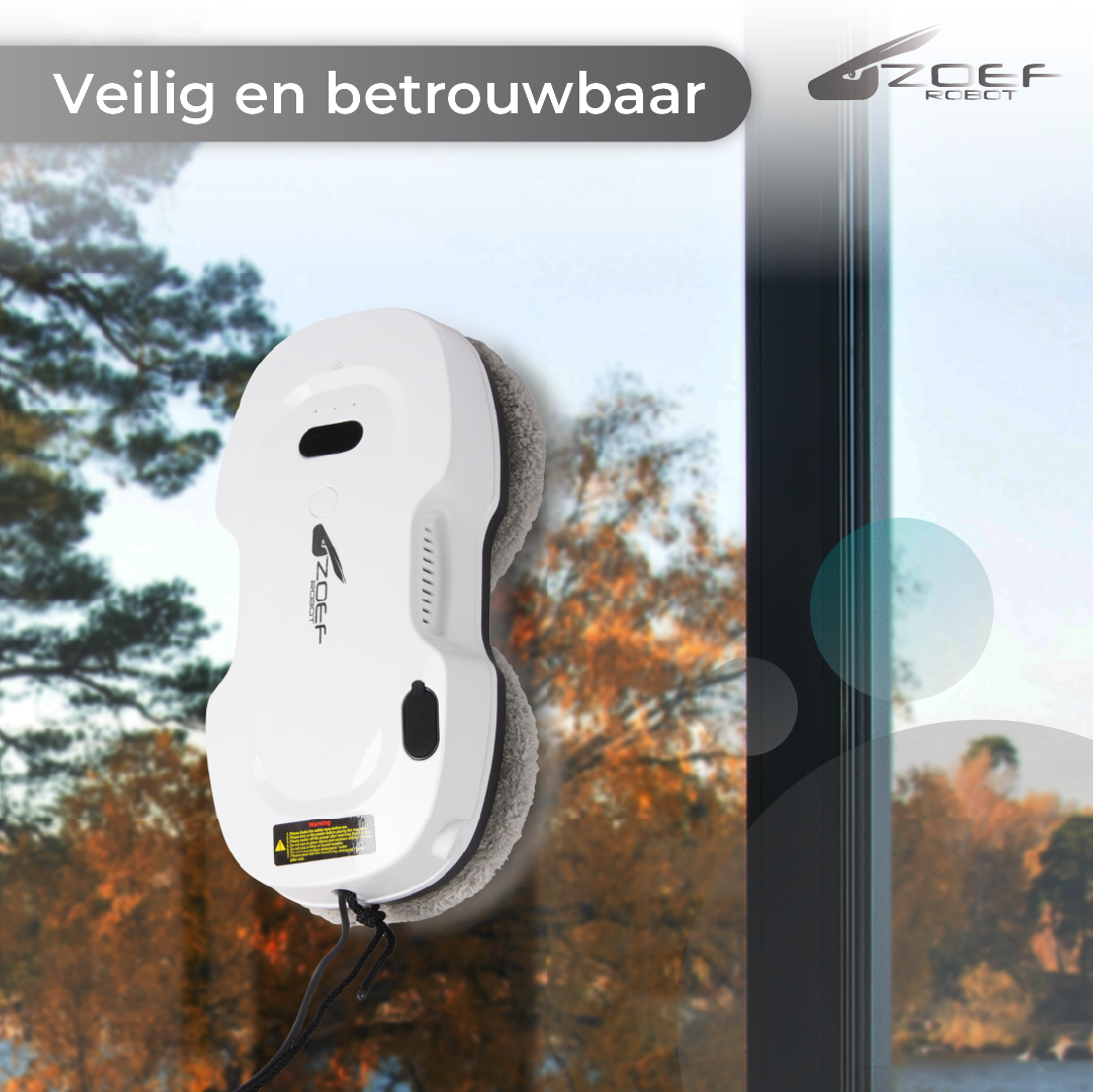 robot raamwasser Evert met waterspray schoonmaakt automatisch ramen en vlakke oppervlakken veilig en betrouwbaar