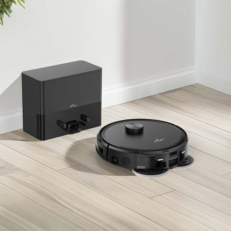 robotstofzuiger tegen huisdierharen Bep 5.0 met automatisch leegstation en dweilsysteem