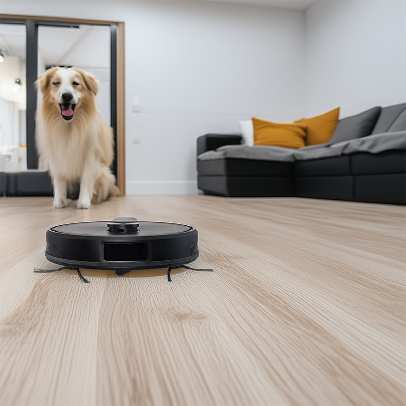 robotstofzuiger tegen huisdierharen Bep 5.0 zuigt haren krachtig op zonder klitten, ideaal voor honden en katten