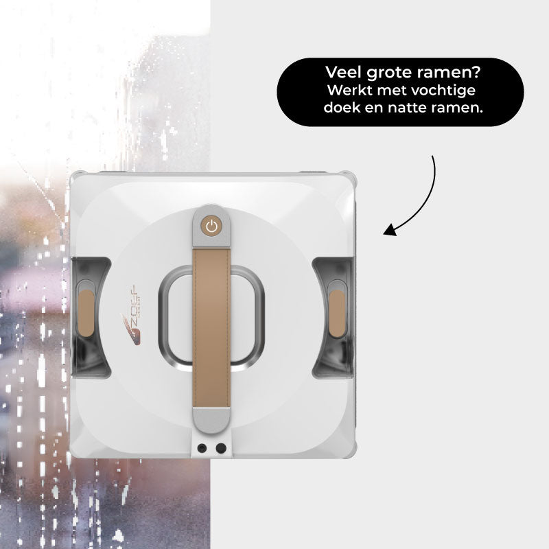 Zoef Robot nettoyeur de vitres Bobbie 4.0 avec spray d'eau