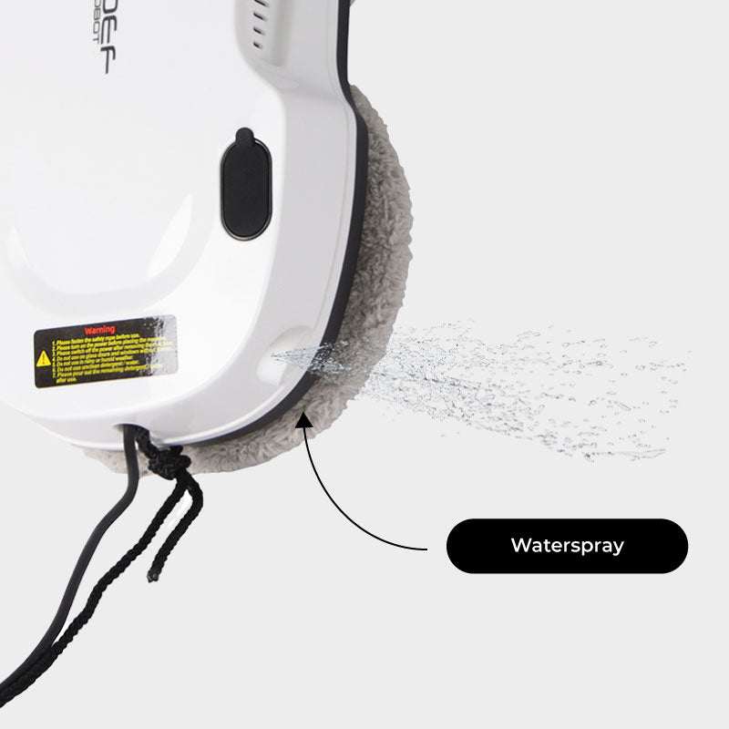 robot raamwasser Evert met waterspray voor automatische reiniging van ramen en vlakke oppervlakten