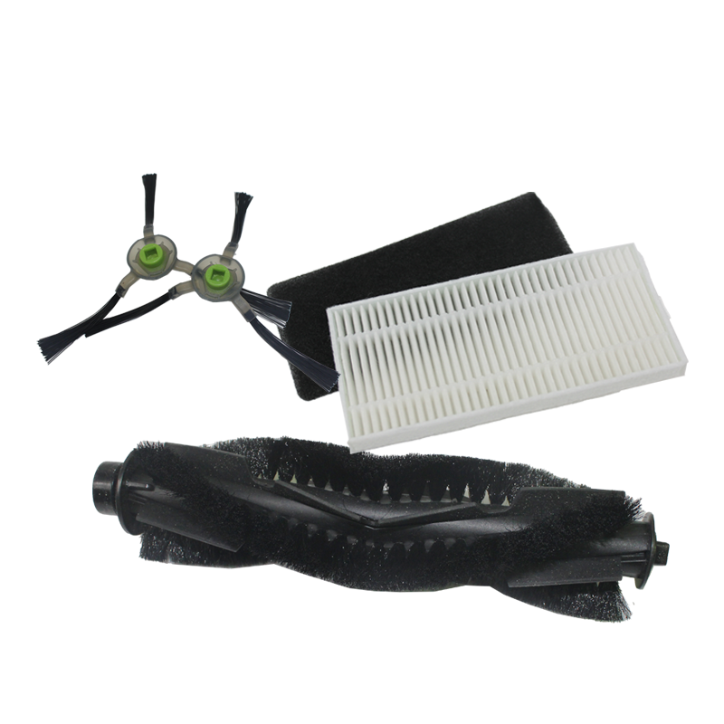 Accessoire set Willem 2.0 met HEPA filter, hoofdborstel, zij-borstels en dweildoek voor stofzuiger en dweil variant