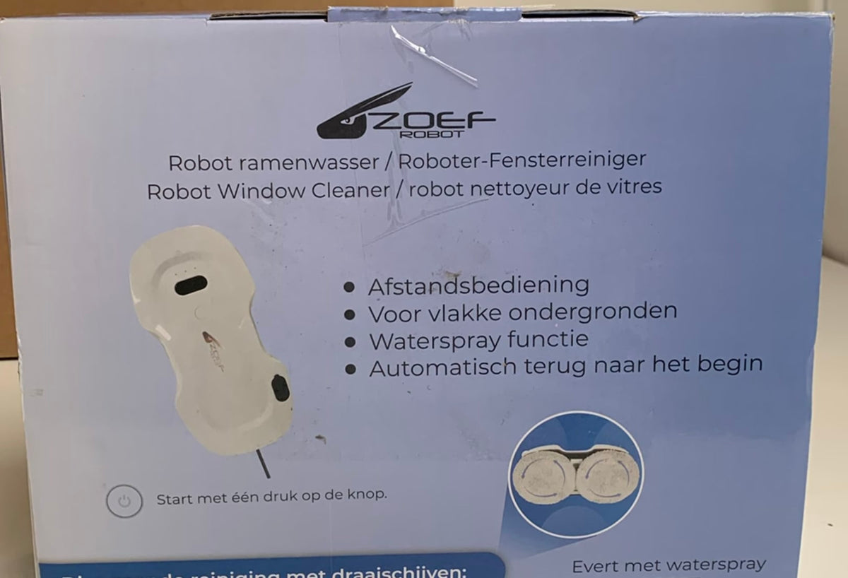Zoef Robot raamwasser Evert met waterspray - Als nieuw