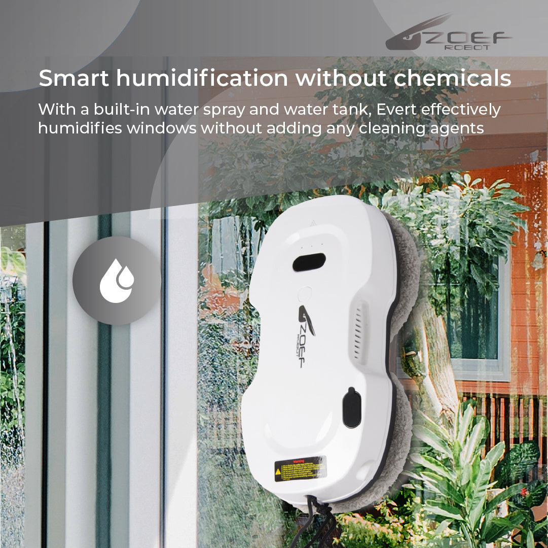 Zoef Robot Fensterputzroboter Evert mit Wasserspray