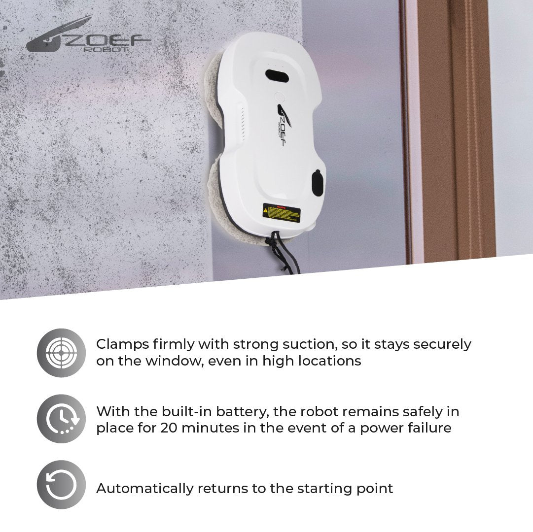 Zoef Robot Fensterputzroboter Evert mit Wasserspray