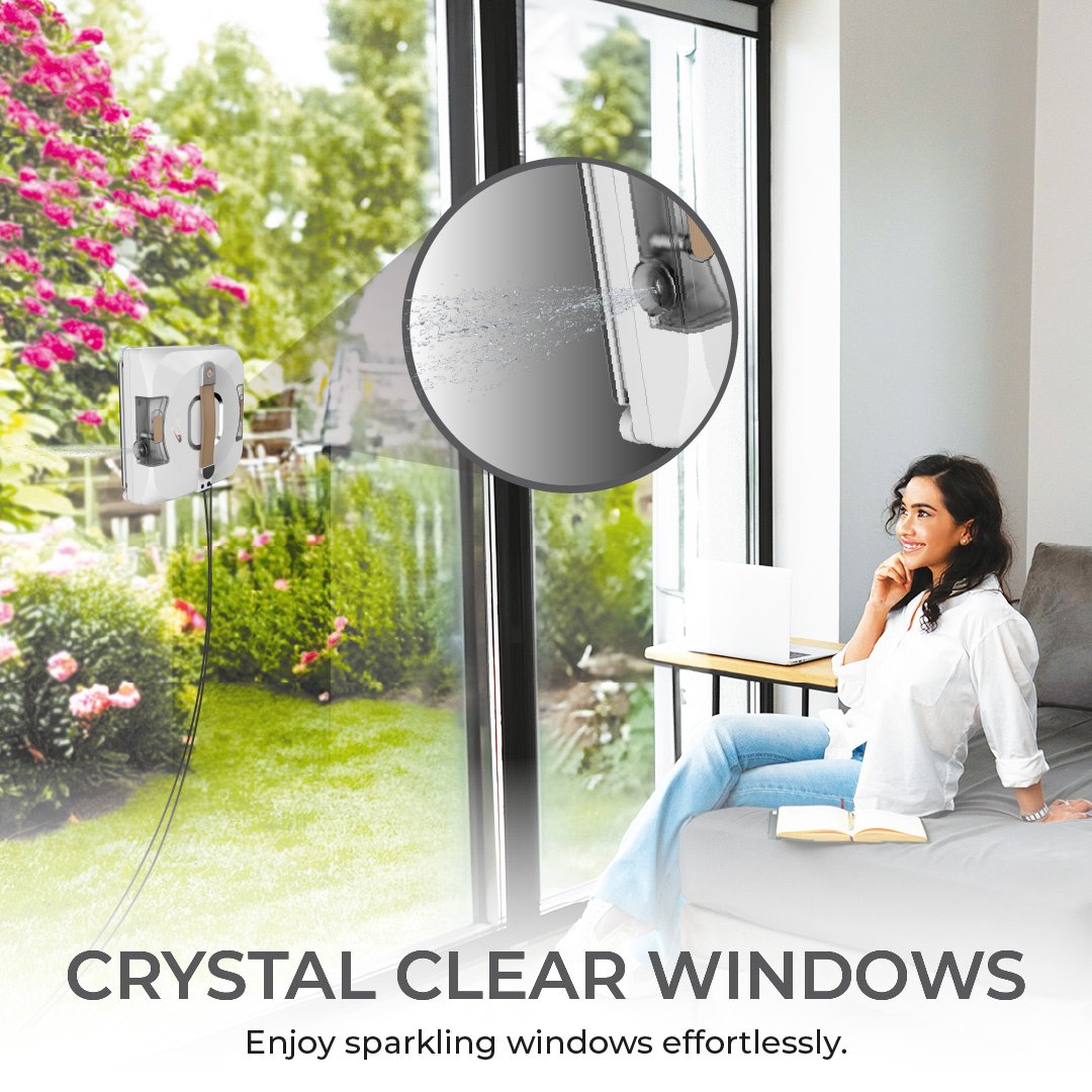 Zoef Robot Fensterputzroboter Bobbie 4.0 mit Wasserspray