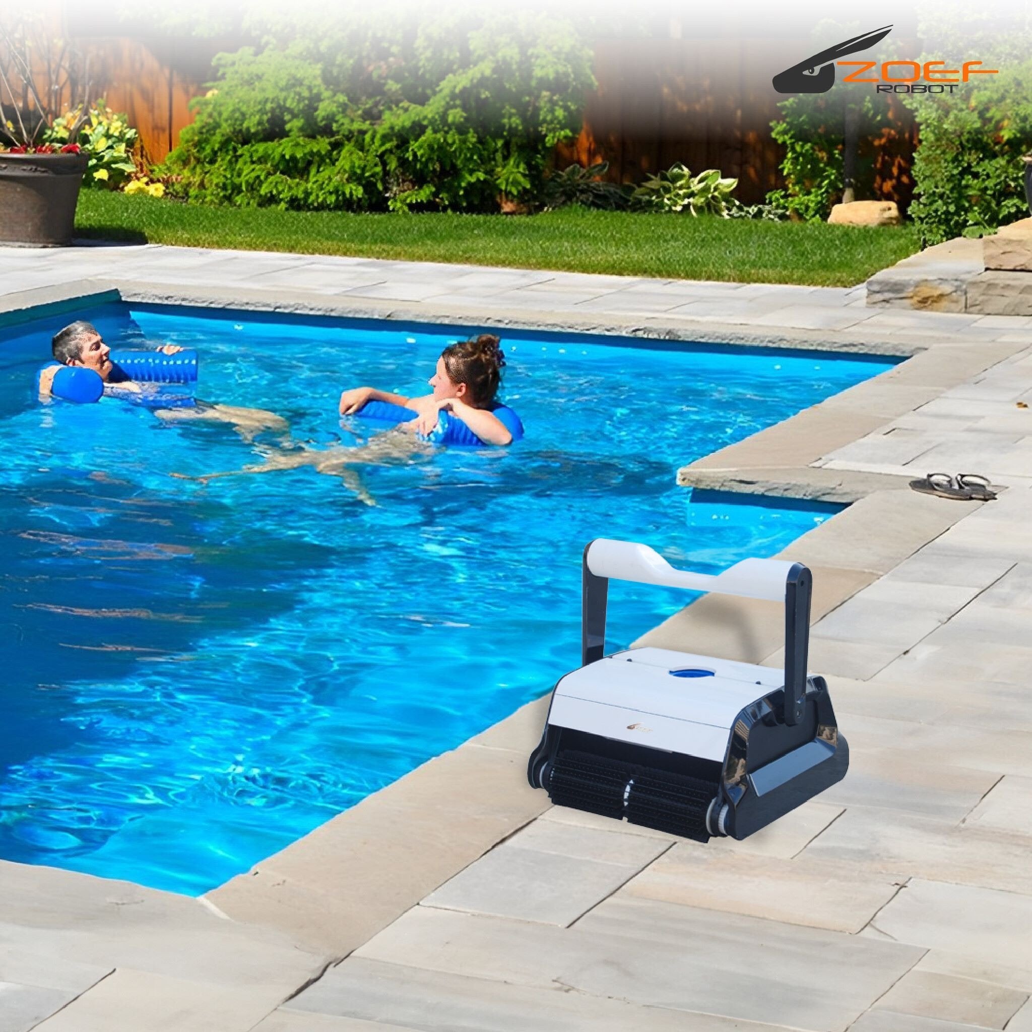 Ada ZB20C - Robot de piscine - pour fond, parois et ligne d'eau