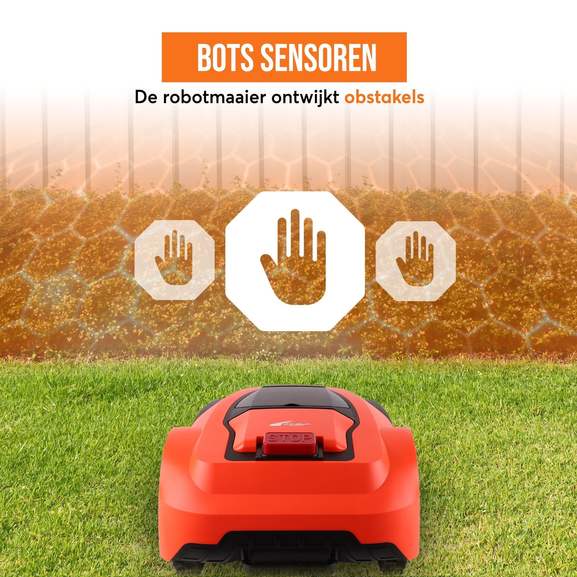 Zoef Robot robotic lawnmower Betsie <1400 m2 with cover