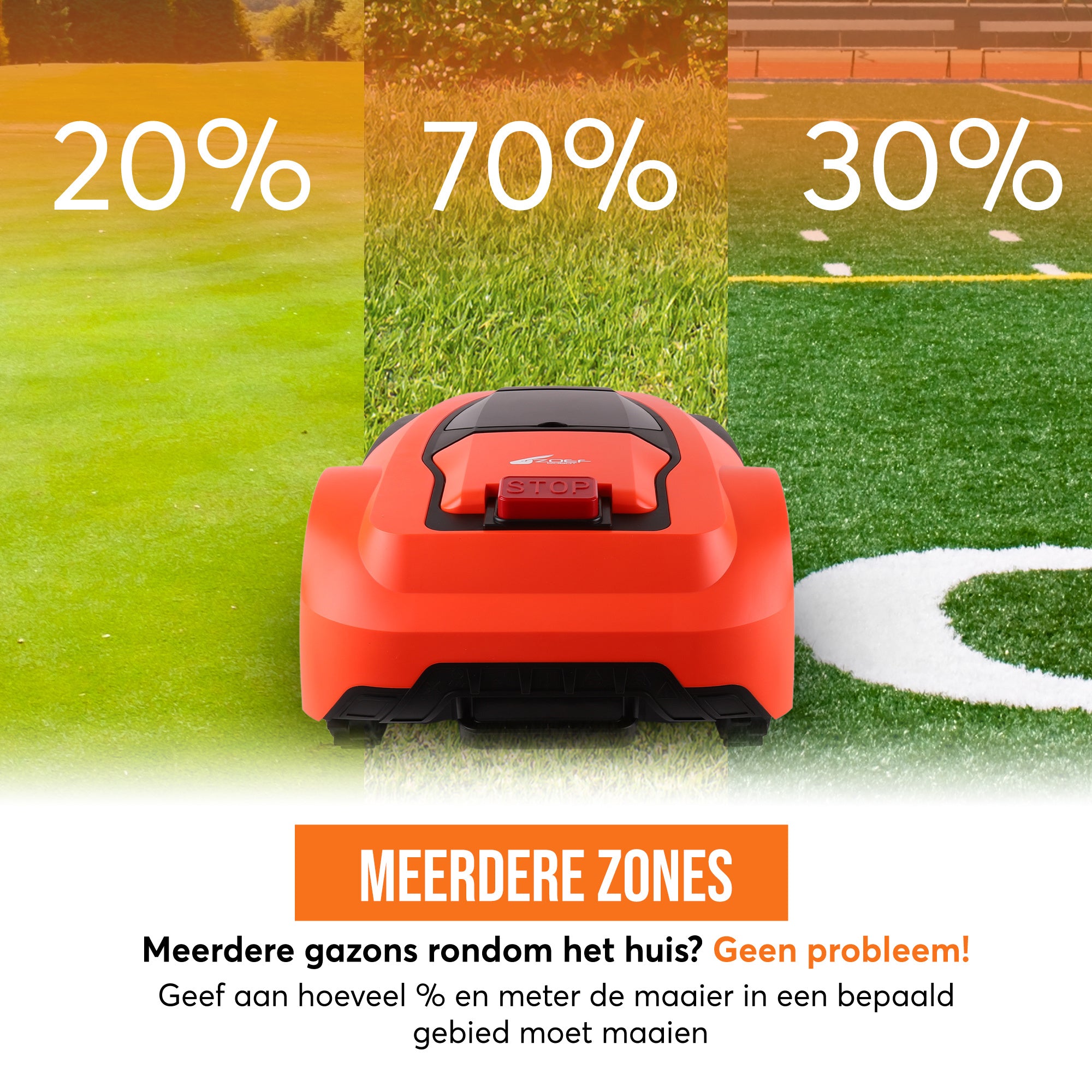 Zoef Robot robotic lawnmower Betsie <1400 m2 with cover