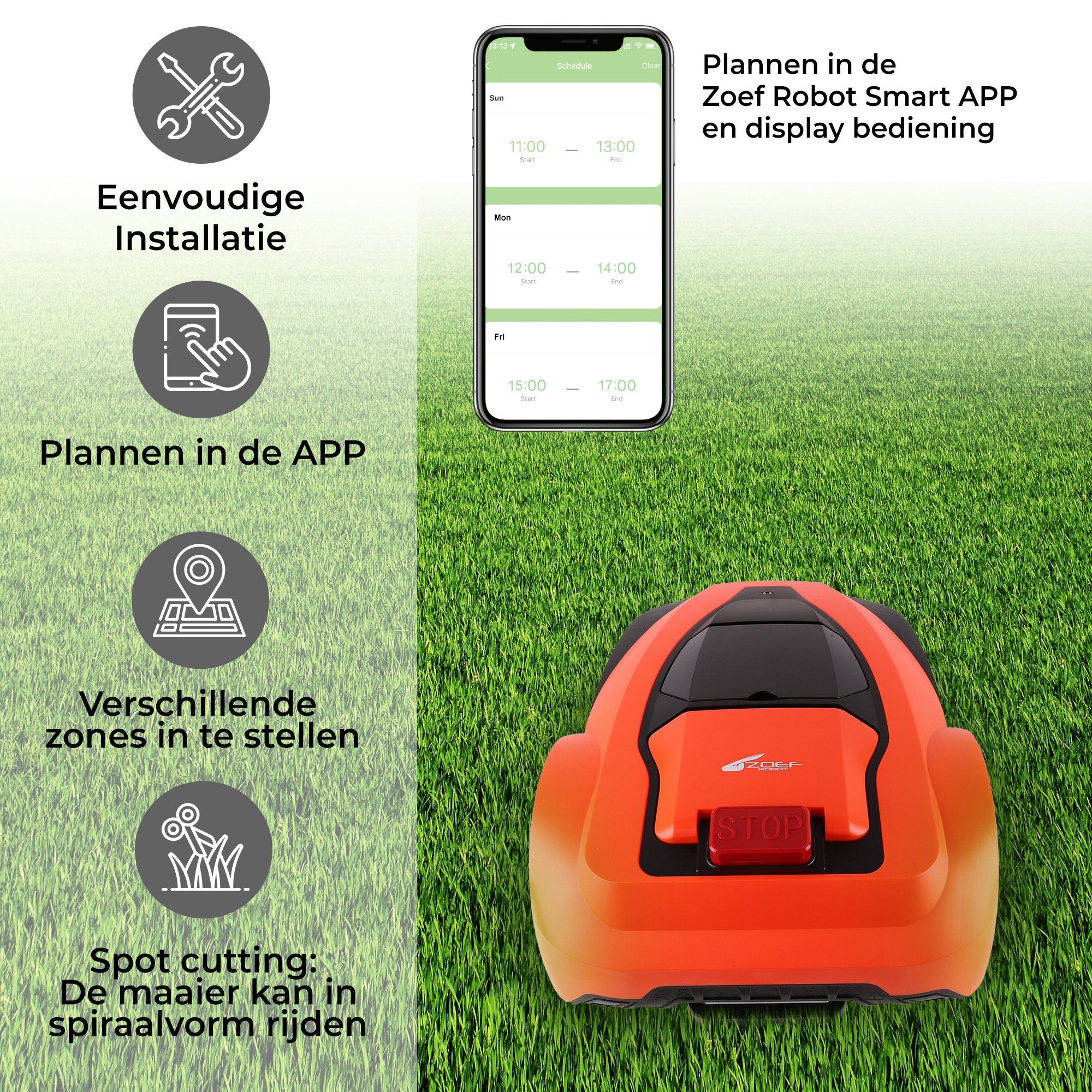 Robot Mower Betsie with App <1400 m2