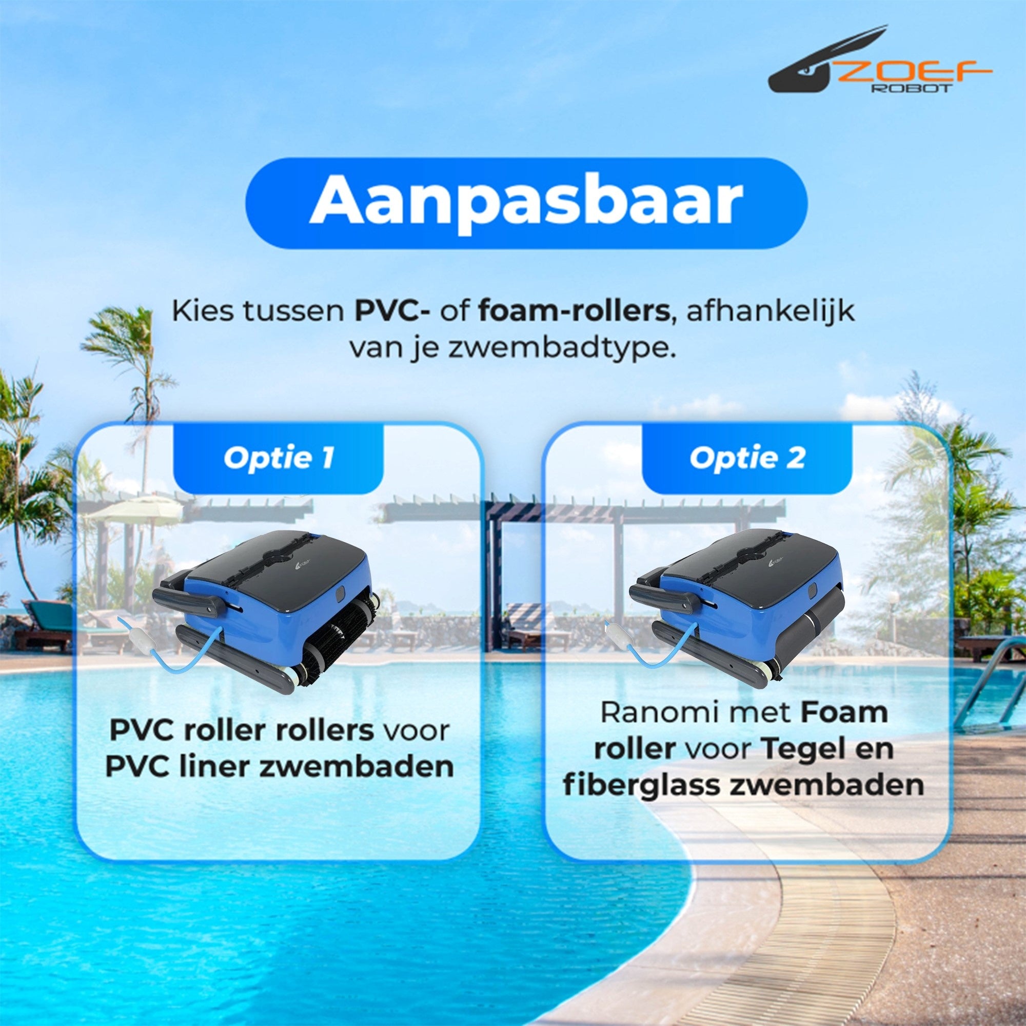 Pool robot Ranomi for floor, walls and waterline